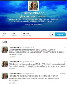 les piulades de Chacon plenes d'odi contra Catalunya