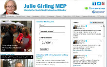 Captura pantalla de l'eurodiputada Julie Girling