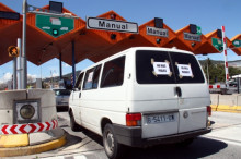 Peatge de la C-32 al Maresme on es pot aplicar la gratuïtat durant el proper Onze de Setembre