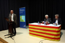 Cloenda de la segona jornada sobre Llengua i Societat als Territoris de Parla Catalana que s'ha celebrat aquest dissabte a Calaceit en presència del conseller de Cultura, Ferran Mascarell.