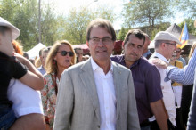 El president de la Generalitat, Artur Mas, en l'acte de CDC