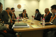 Mas, reunit amb els responsables de l'empresa Careesma, a Nova Delhi