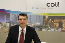 El vicepresident executiu de Colt, Jürgen Hernichel, a la seu de l'empresa a Londres