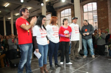 Els representants dels comitès d'empresa de Panrico, Alstom i TV3
