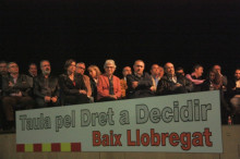 Els màxims representants de l'ANC, Òmnium, UGT i CCOO han assistit a la Taula pel Dret a Decidir del Baix Llobregat