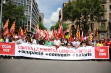 Manifestacio de l'1M a Barcelona
