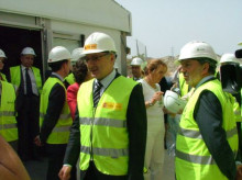 José Blanco, llavors ministre de foment a l'inici de les obres del tunel tapiat. Ara és candidat del PSOE  a les europees.