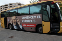 L'autocar de campanya d'ERC