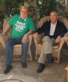 Jaume Sastre amb l'ex president Cristofol Soler