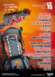 Cartell de l'Acampada Jove 2014