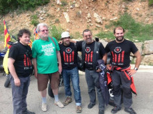 Jaume Sastre amb motards per la independèncai