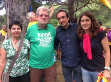 Jaume Sastre amb Josep Rull i Marta Pascal