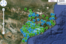 Mapa de fosses comunes de Cataluya