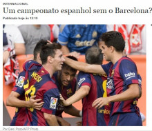 Portada digital del diari brasiler O Jogo