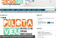 Captura de pantalla del nou diari digital Pilota Veu