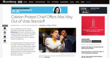 Forcadell entrevistada a Bloomberg