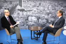 El president de la Generalitat, Artur Mas, ha estat entrevistat aquest divendres per Antoni Bassas a la redacció del diari ARA