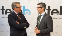 El gerent de Badalona Comunicació, Alberto Fernández Saltiveri, a la dreta 