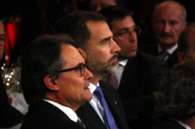 El president Mas amb el rei dels espanyols