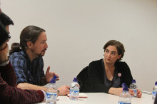 Iglesias i Colau reunits avui a la seu de Guanyem