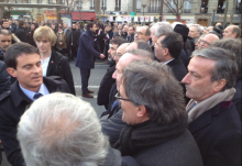 El president Mas saludat el primer ministre francès Manuel Valls