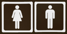 igualtat genere home dona lavabos cartell