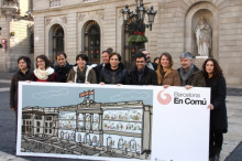 La bandera espanyola presideix la llista d'Ada Colau a Barcelona, #vellapolítica #sense primàries