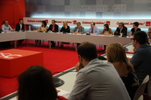 Iceta presideix la comissió executiva davant la presència d'alguns alcaldes