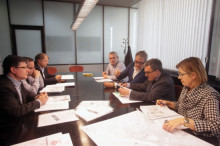 Àngel Ros presidint la comissió de nomenament de carrers a Lleida
