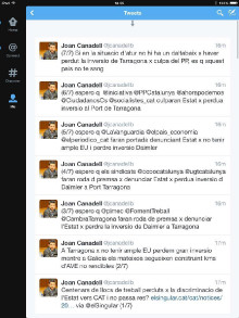 Joan Canadell promou la piulada massiva