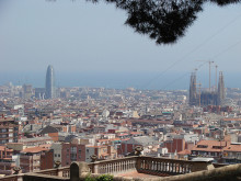 barcelona panoramica ciutat paisatge