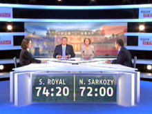 royal sarkozy nicolas segolene debat tv