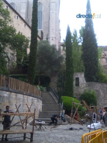 Girona preparada per acollir el rodatge de 'Joc de Trons'. Foto: Carles Galceran