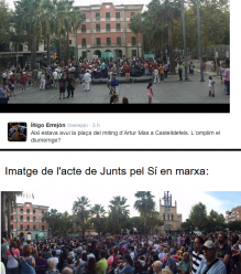junts pel sí, errejón, castelldefels