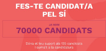A quarts d'una de la matinada Junts pel Sí aconsegueix els 70.000 candidats