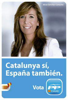 Cartell de Sánchez Camacho per les eleccions de 2012
