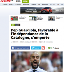 l'équipe, guardiola, pep guardiola