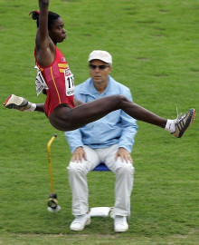 salt de longitud atleta atletisme 