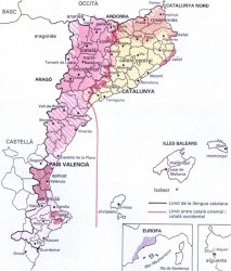 Llengua Catalana unitat dialectes mapa lingüístic