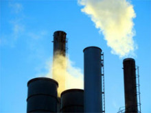 empresa fum emissions diòxid carboni contaminació fàbrica