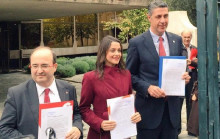 Miquel Iceta, Arrimadas i Xavier García Albiol amb els tres recursos al Tribunal Constitucional contra la declaració d’inici del procés d’independència