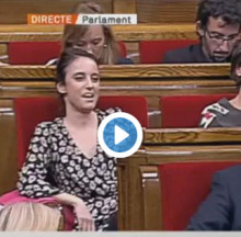 Andrea Levy semblava una hooligan al Parlament