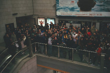 festa i·legal al metro de Barcelona