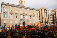 L'odi contra Catalunya reunit avui a la Plaça Sant Jaume