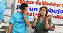 ada colau, movistar, telefonica,