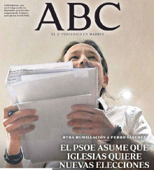 La portada d'avui de l'ABC certifica la nova "humiliació" al PSOE