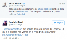 Resposta d'Otegi a Sánchez
