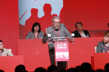 Cándido Méndez en una intervenció sindical