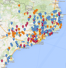 El web de l'AMI ofereix un mapa amb tots els municipis denunciats i els motius de les denúncies