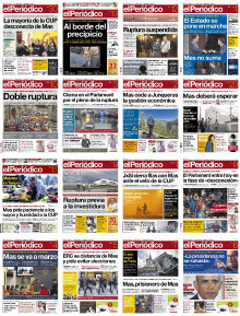 el periodico de catalunya, portades